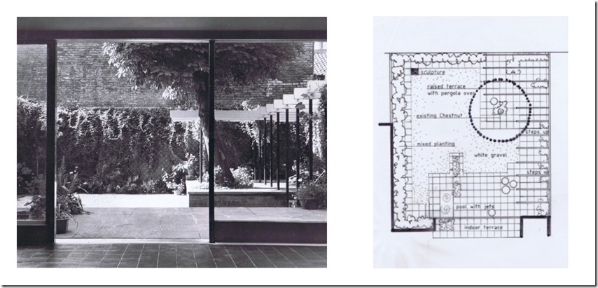 John Brookes design for the Gimpel house, London, 1964