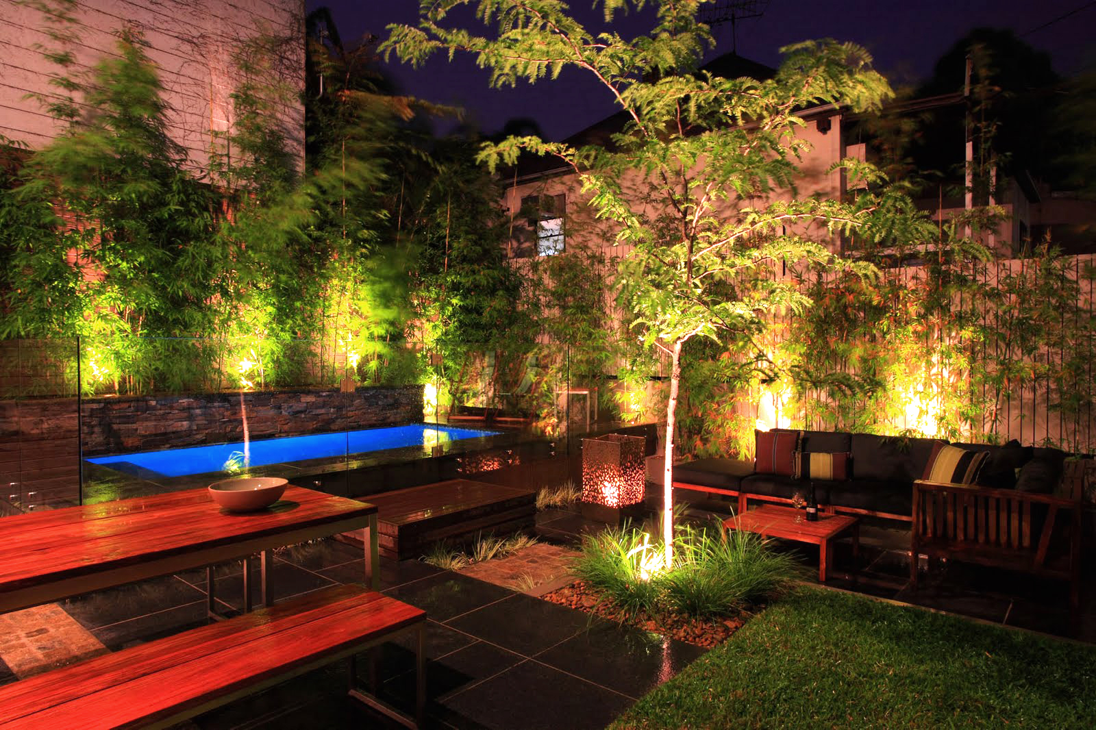 outdoor landscape lighting ideas pictures